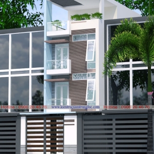 Mẫu Thiết Kế Nh&agrave; Phố DT 5x10m